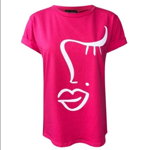 ABSTRACT PRINTED T-SHIRT - Picture 2 of 3